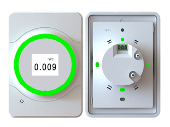 Setra Lite™ Room Pressure Monitor with Visual Alarm Only